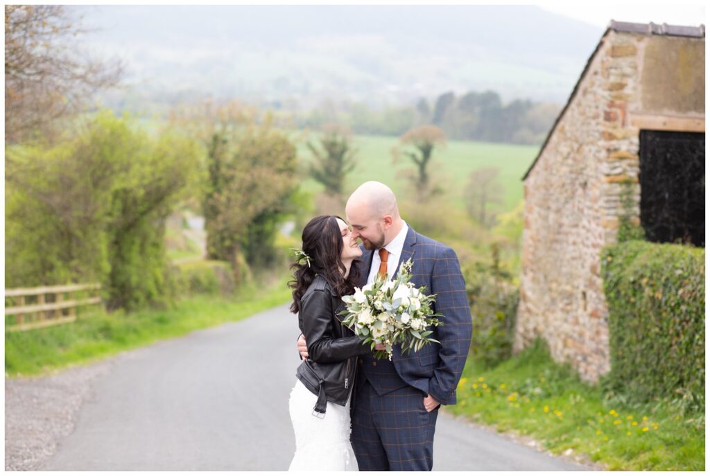 Bride and Groom taking time to be alone